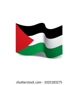 Palestine flag, vector illustration on a white background