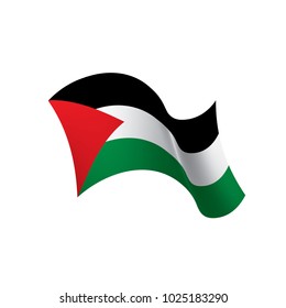 Palestine flag, vector illustration on a white background