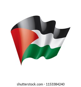 Palestine flag, vector illustration on a white background
