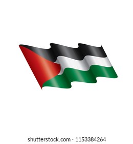Palestine flag, vector illustration on a white background