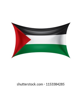 Palestine flag, vector illustration on a white background
