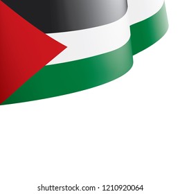 Palestine flag, vector illustration on a white background