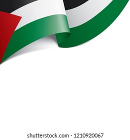 Palestine flag, vector illustration on a white background