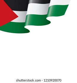 Palestine flag, vector illustration on a white background