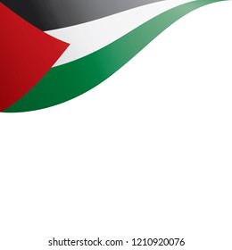 Palestine flag, vector illustration on a white background