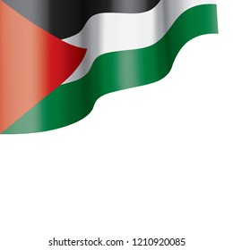 Palestine flag, vector illustration on a white background