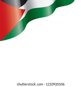 Palestine flag, vector illustration on a white background