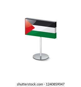 Palestine flag, vector illustration on a white background