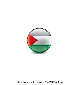 Palestine flag, vector illustration on a white background