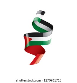 Palestine flag, vector illustration on a white background