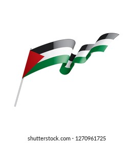Palestine flag, vector illustration on a white background
