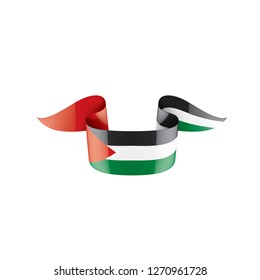 Palestine flag, vector illustration on a white background