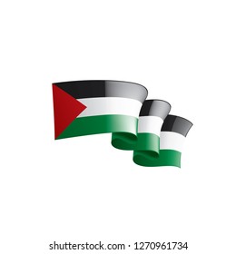 Palestine flag, vector illustration on a white background
