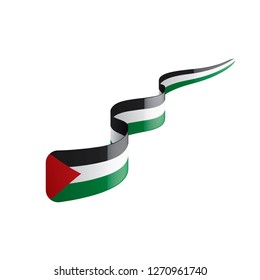 Palestine flag, vector illustration on a white background