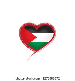Palestine flag, vector illustration on a white background