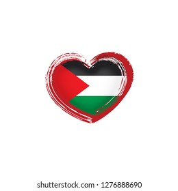 Palestine flag, vector illustration on a white background