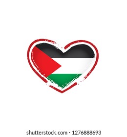 Palestine flag, vector illustration on a white background