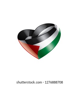 Palestine flag, vector illustration on a white background