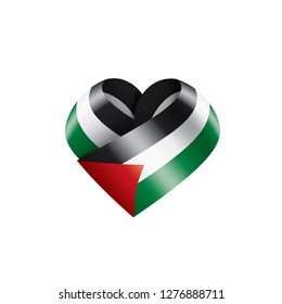Palestine flag, vector illustration on a white background