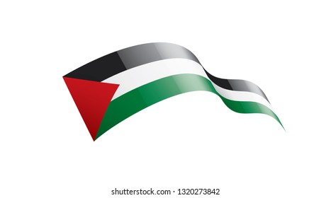 Palestine flag, vector illustration on a white background