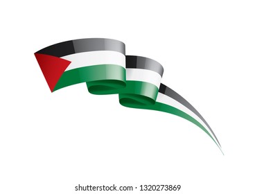 Palestine flag, vector illustration on a white background