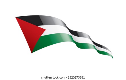 Palestine flag, vector illustration on a white background
