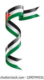 Palestine flag, vector illustration on a white background