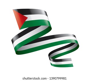 Palestine flag, vector illustration on a white background