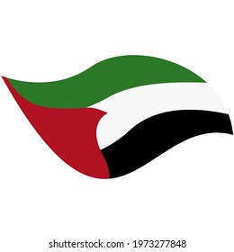 Palestine flag vector illustration on white background
