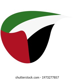 Palestine flag vector illustration on white background