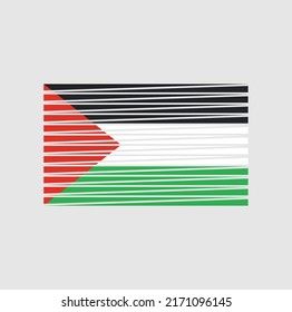 Palestine Flag Vector. National Flag