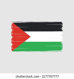 Vector de bandera de Palestina. Bandera nacional
