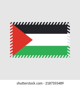 Palestine Flag Vector. National Flag
