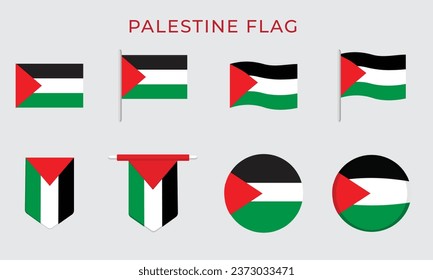 Palästina Fahne in allen Standardgrößen
