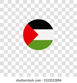 palestine icon sign and symbol. palestine color icon for website design and mobile app development. Simple Element from countrys flags collection for mobile concept and web apps icon.