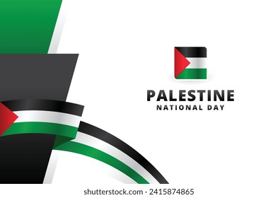 Palestine Independence Day Background Illustration Design Template