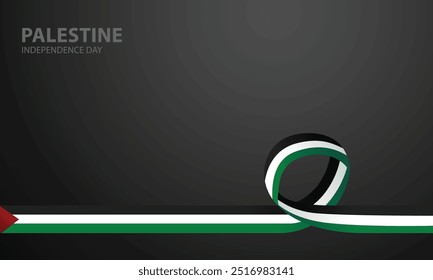 Palestine independence day banner presentation copyspace design