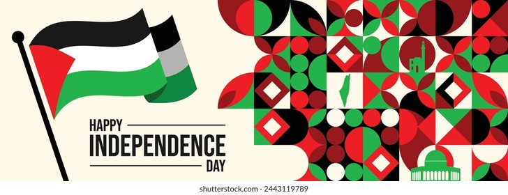 Palestine Independence Day Design Background For Greeting Moment

