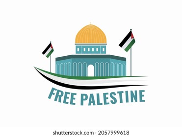 Palestine Independence Day. Save Gaza, Save Humanity vector background, poster, slogan, t-shirt design isolated on white background. National holiday. Vector illustration