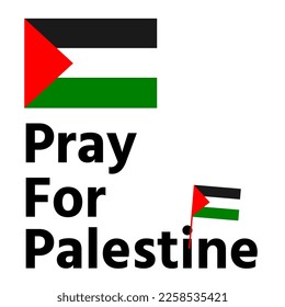 Bandera de la independencia palestina. rezar por palestina