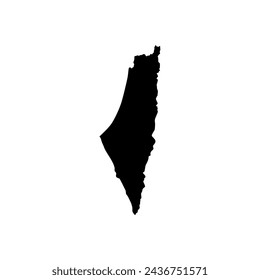 Palestine Map before 1948, Flat Style, can use for Art Illustration, News, Apps, Website, Pictogram, Banner, Poster, Cover, or Graphic Design Element. Vector Illustration