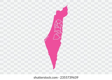 Palestine Map Fuscia Color Background quality files png