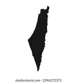 Palestine map icon vector illustration symbol design