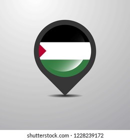 Palestine Map Pin