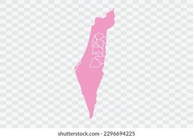 Palestine Map pink Color Background quality files png
