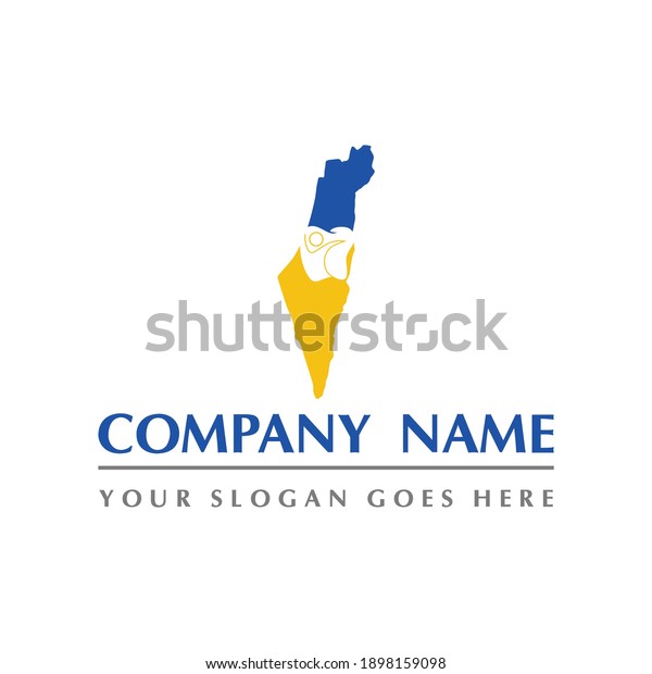 Palestine Map Teeth Dental Care Symbol Stock Vector (Royalty Free