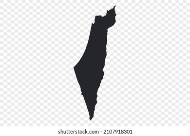 Palestine map vector, Not isolated on transparent background
