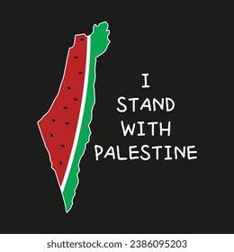 palestine map watermelon resistance symbol solidarity