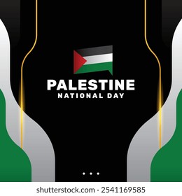 Palestine National Day Background Design Modern