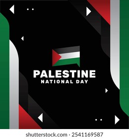 Palestine National Day Background Design Modern